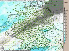Südwestwind und viele Wolken