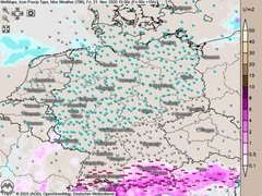 Weitere Schneefälle im Süden