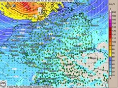 Im Norden Windzunahme