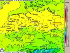 Dienstag nochmal wärmer?