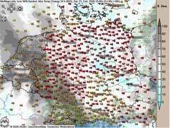 Temperaturen machen einen Satz